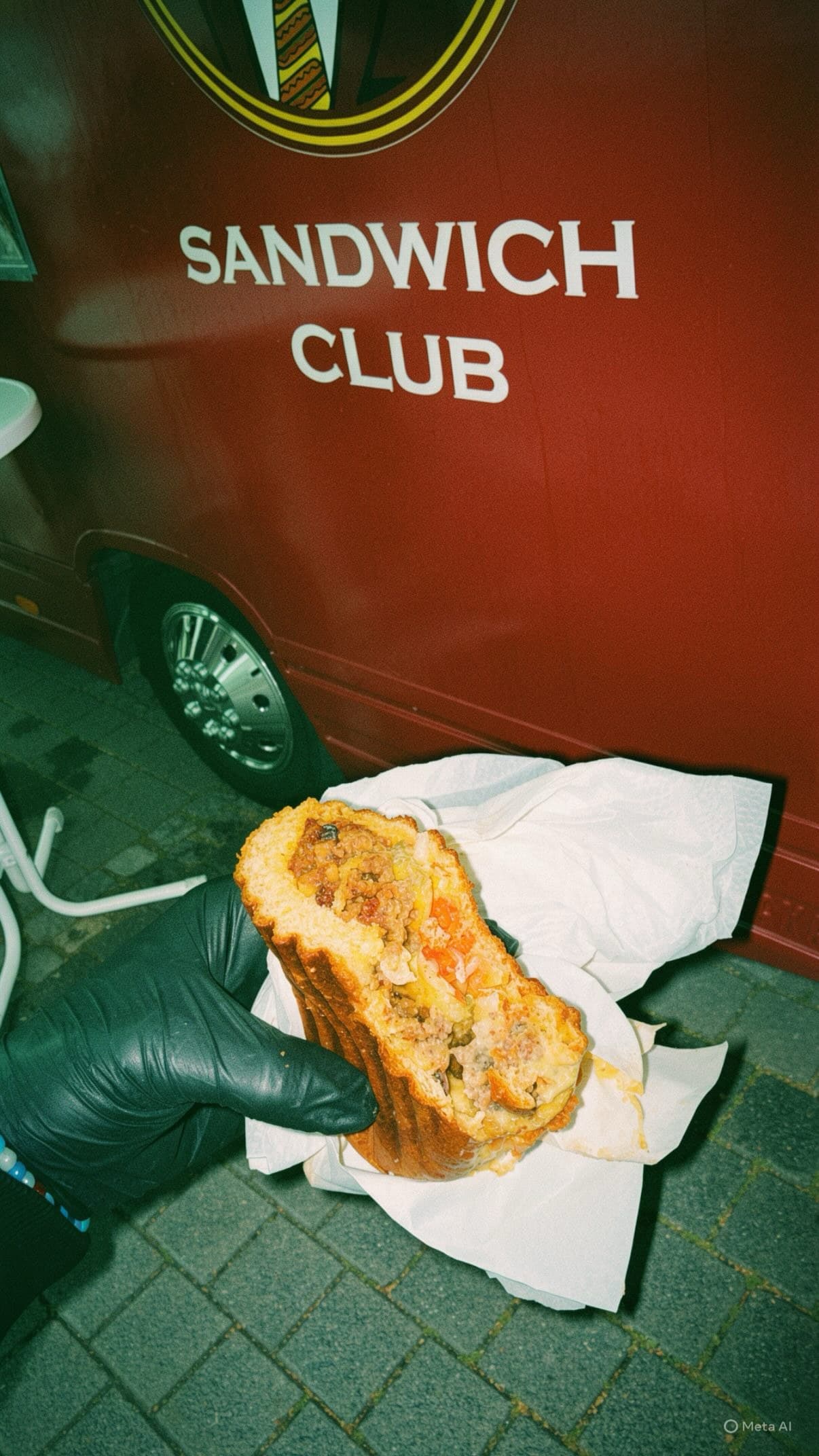 Loyal Sandwich vor dem roten Pappou’s Sandwich Club Truck