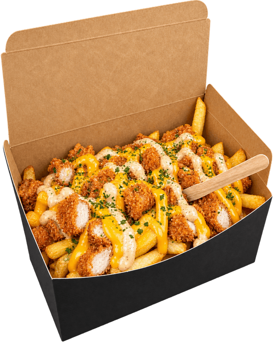 Chicken Tender – Loaded Fries von Pappou’s
